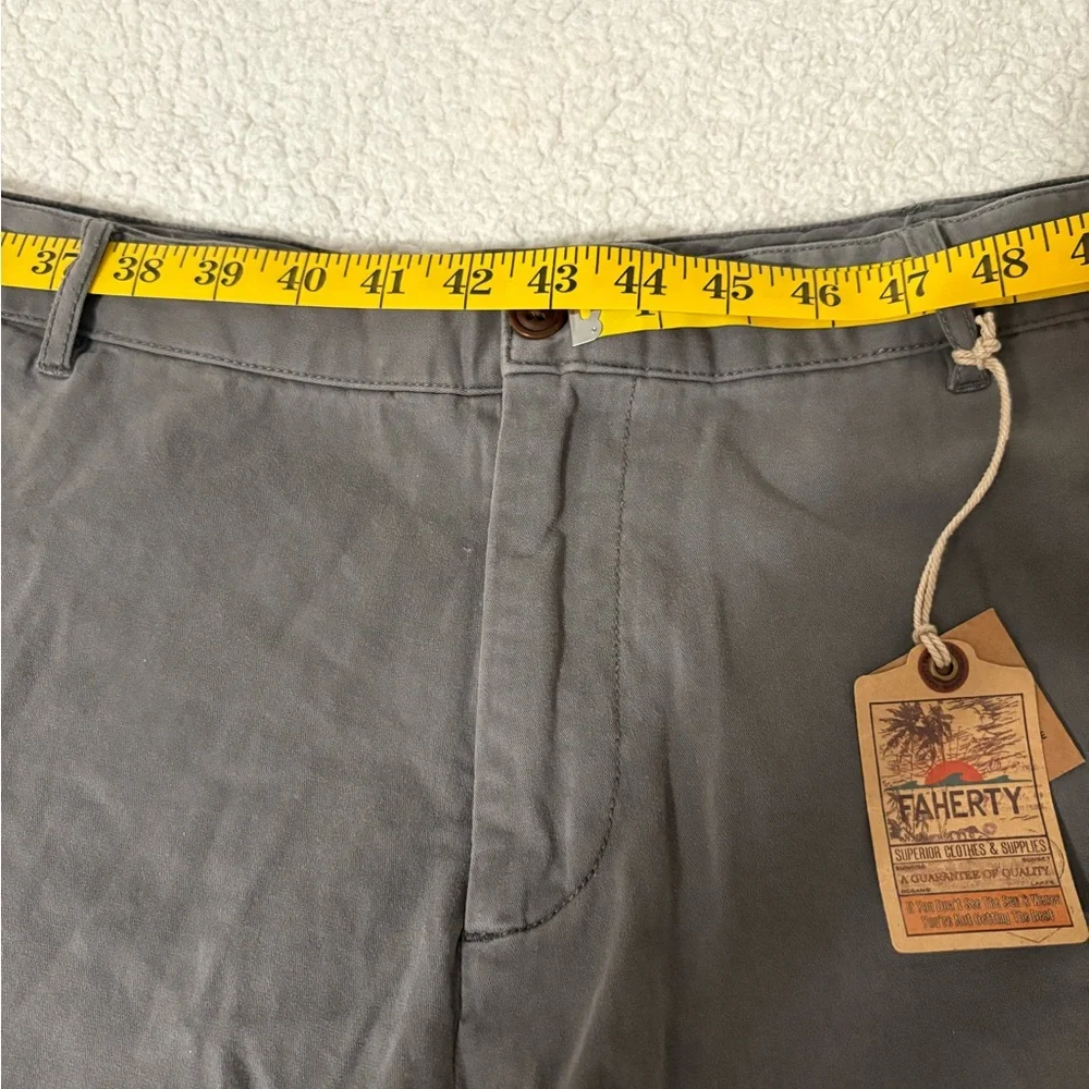 Faherty Stretch Chino Shorts Slate Men’s 43W NWT